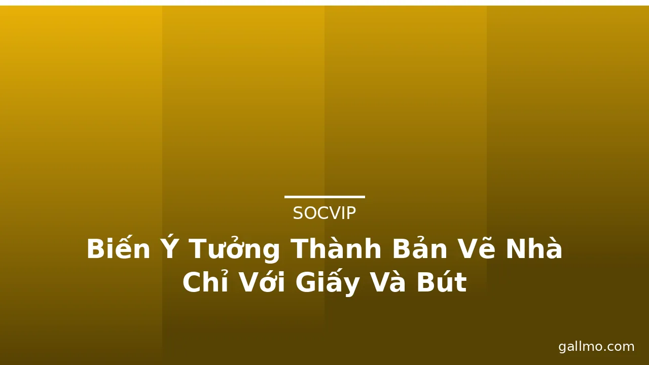 Biến Ý Tưởng Thành Bản Vẽ Nhà Chỉ Với Giấy Và Bút · ảnh 3