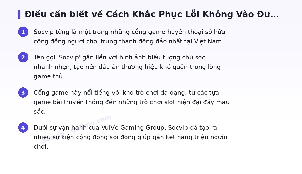 Những điều cần biết về socvip