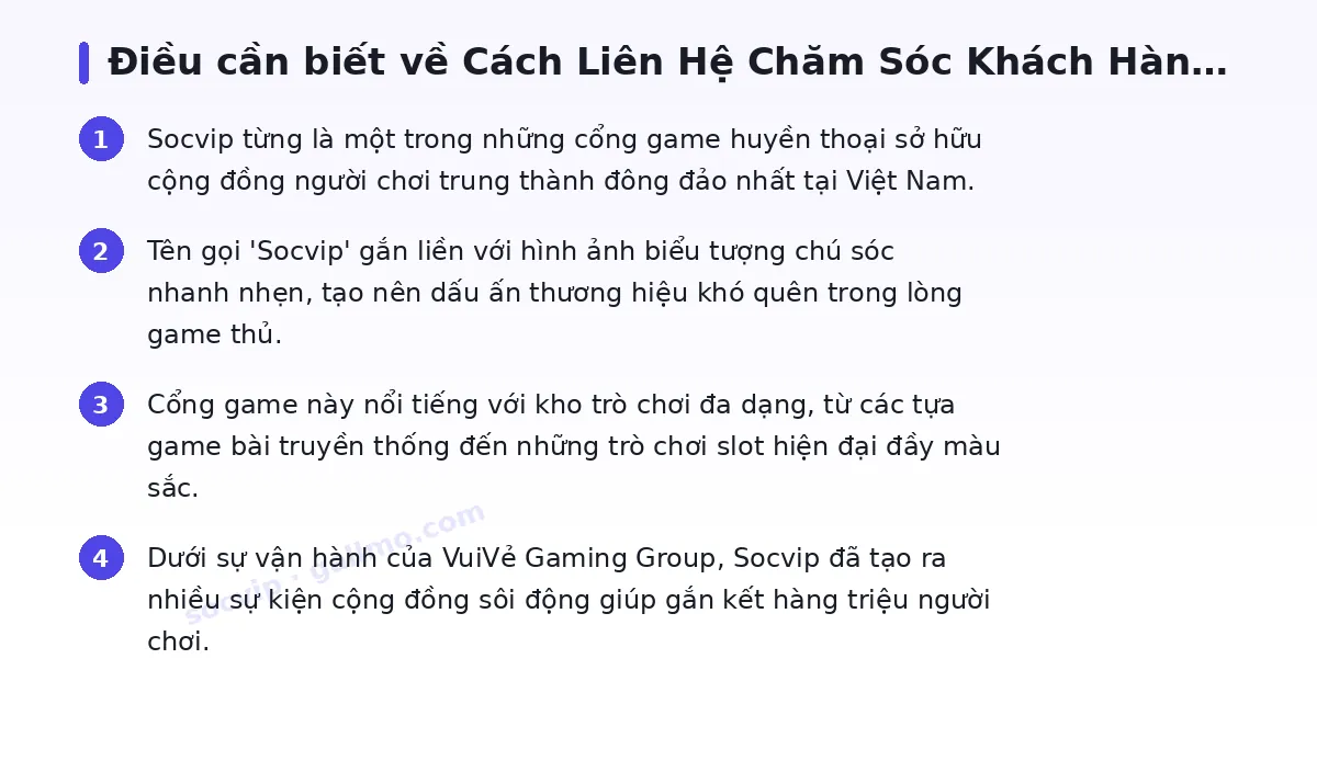 Những điều cần biết về socvip