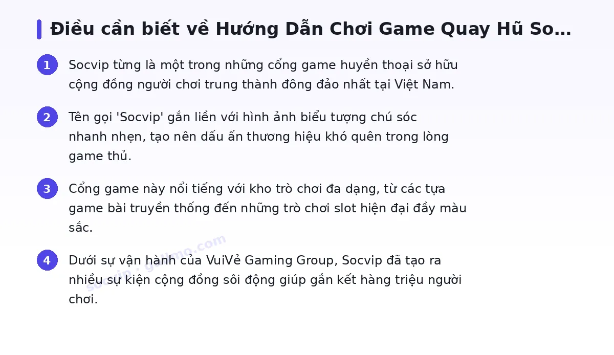 Những điều cần biết về socvip