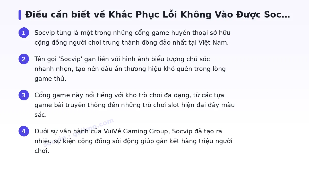 Những điều cần biết về socvip