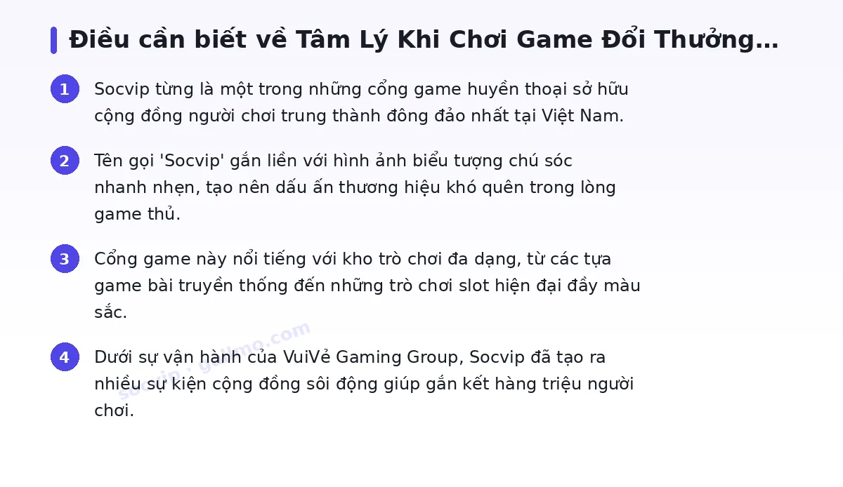 Những điều cần biết về socvip